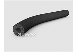 Rundes mikroporöses Profil, 20mm, Loch 6mm, 500kg/m3, EPDM, -30°C/+80°C, schwarz, 